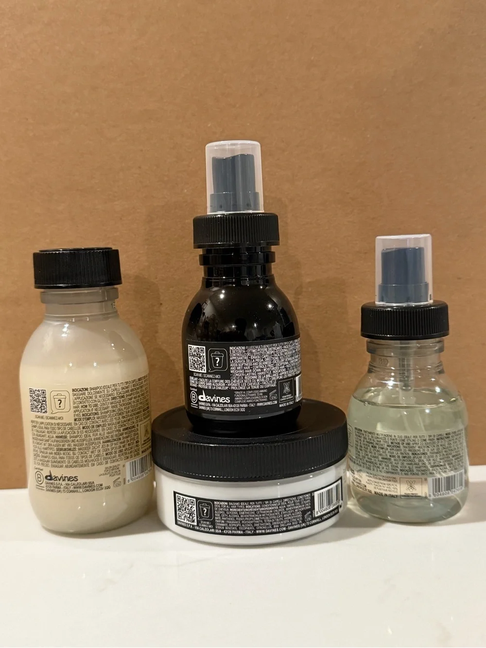 New & Authentic Davines OI Travel/Gift Size Hair Care Set